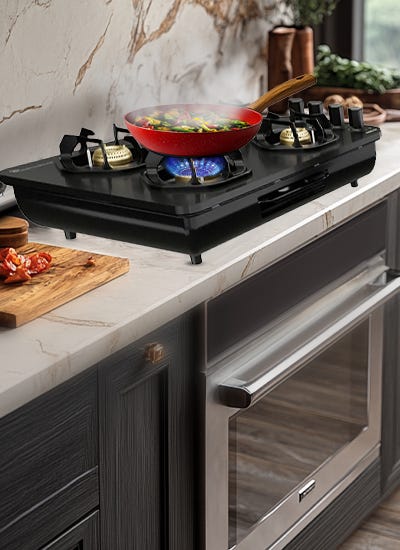 Hexa Cooktop 4 Burner Auto Ignition